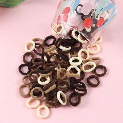 100 τμχ Κορίτσια ελαστικό λαστιχάκι Κορίτσια για τα μαλλιά Παιδικά Sweet Nylon Scrunchie Headbands Baby Ponytail Αξεσουάρ για τα μαλλιά Δώρο