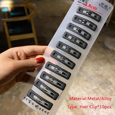 50 vnt/dėžutė Mini plaukų segtukai Vaikiški metaliniai plaukų segtukai, vienspalviai vaikiški plaukų segtukai, kūdikių plaukų segtukai, spalvoti plaukų aksesuarai