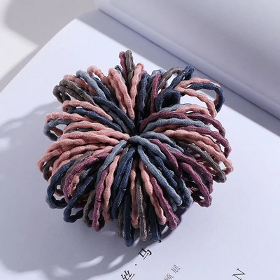 100PCS/Set Šarene najlonske osnovne elastične gumice za kosu za djevojčice, dječje kikice, gumice za kosu, gumice za kosu, modni dodaci za kosu