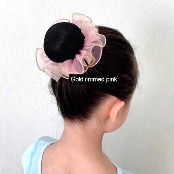 Момиче на точки Дамско покритие за кок Снуд Мрежа за коса Мрежи Латино балетни танци Кънки Плетене на една кука Снудс Аксесоари за коса