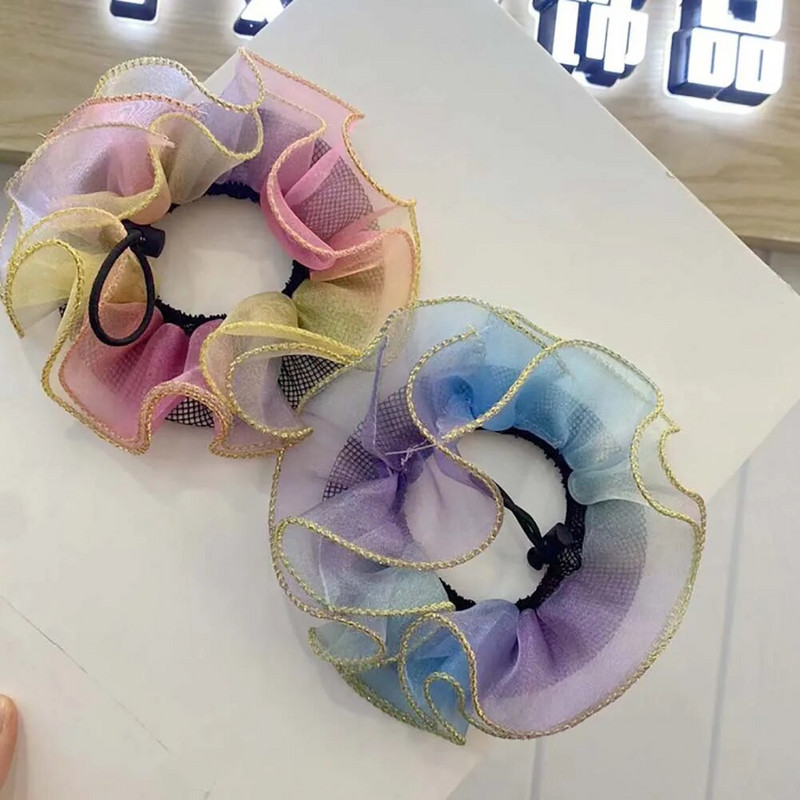 Dot Girl Γυναικείο κουλούρι Κάλυμμα Snood Δίχτυ για Μαλλιά Latin Ballet Dance Skating Κροσέ Snoods Αξεσουάρ μαλλιών