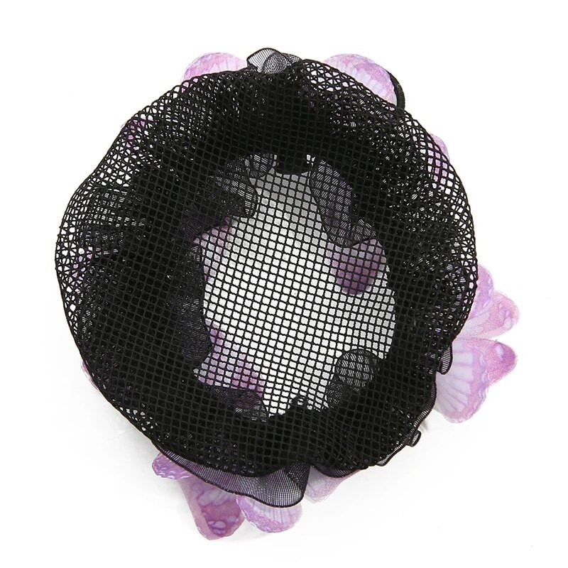1 τμχ Πεταλούδα Μόδα Κορίτσια Παιδικό Μπαλέτο Χορού Πατινάζ Snoods Κάλυμμα με δίχτυ για κότσο Μαύρο Αξεσουάρ styling μαλλιών