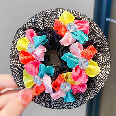 Baletas Lotynų Amerikos šokiai Plaukų tinklelis drugelis gėlių stilius Kasdienis kūno lavinimas šokio klasės pasirodymas plaukų kišenės kamuoliukai galvos dirbinys