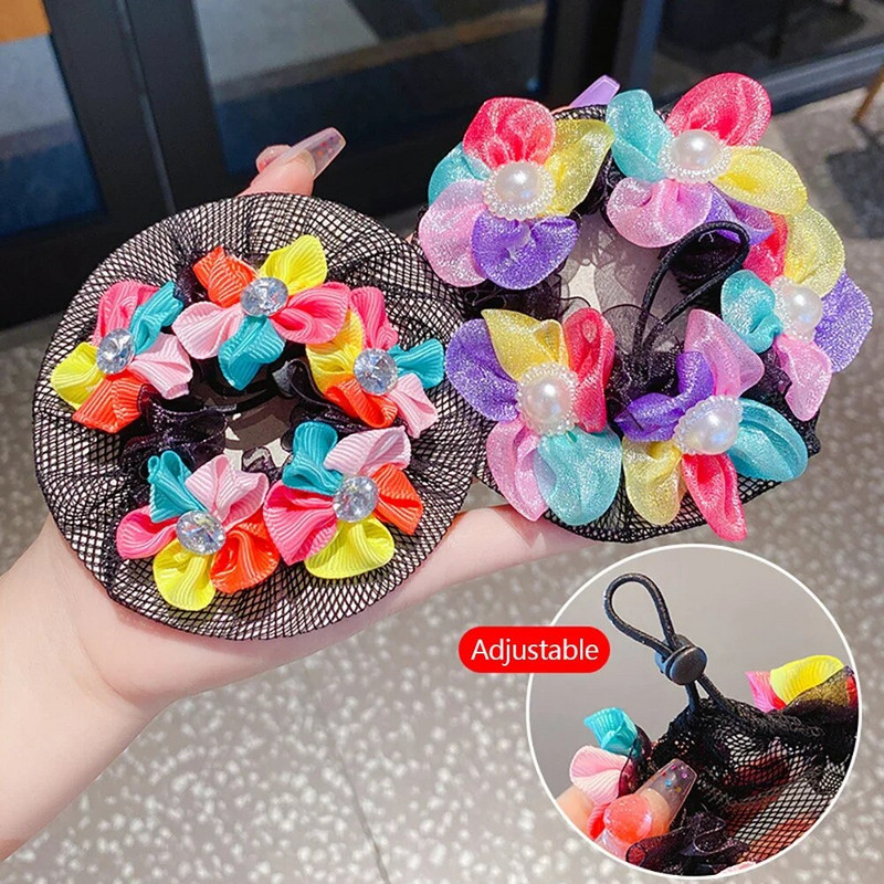 Baletas Lotynų Amerikos šokiai Plaukų tinklelis drugelis gėlių stilius Kasdienis kūno lavinimas šokio klasės pasirodymas plaukų kišenės kamuoliukai galvos dirbinys