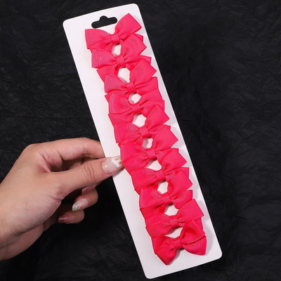 10 tk/komplekt 1,9`` Mini Solid Bows juukseklambrid armsatele beebitüdrukutele Boutique Bowknot juuksenõelad, peakatted, laste juukseaksessuaarid