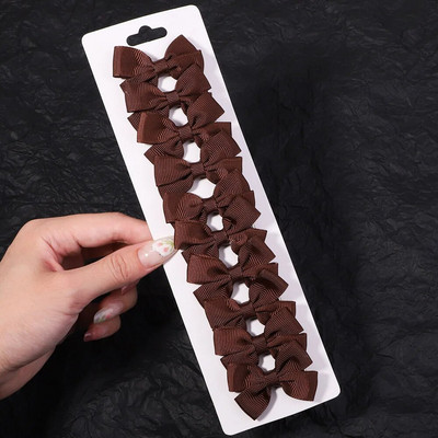 10 tk/komplekt 1,9`` Mini Solid Bows juukseklambrid armsatele beebitüdrukutele Boutique Bowknot juuksenõelad, peakatted, laste juukseaksessuaarid