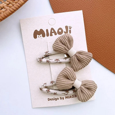 2GAB korejiešu mazuļu punktveida matu sprādzes Cute plīša BB matu sprādzes bantes meitenēm.