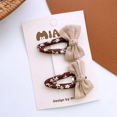 2GAB korejiešu mazuļu punktveida matu sprādzes Cute plīša BB matu sprādzes bantes meitenēm.