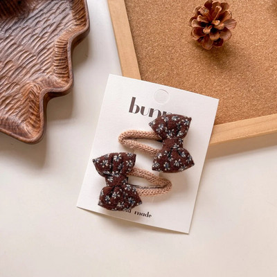 2GAB korejiešu mazuļu punktveida matu sprādzes Cute plīša BB matu sprādzes bantes meitenēm.