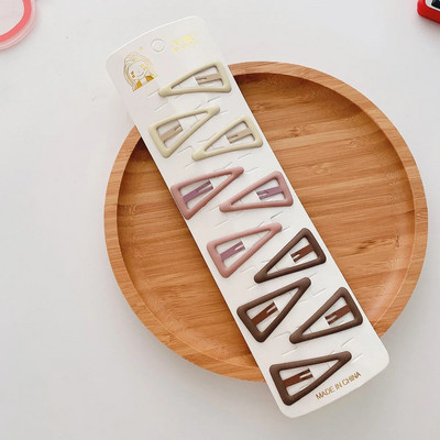 10 gab burvīgas kafijas krāsas meiteņu matu sprādzes bērniem, mini matu sprādzes, zvaigžņotās, nolaižamās matu sprādzes Click Clack, mazuļu, mazuļu matu aksesuāri