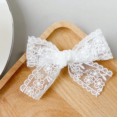 Ins Daisy Flower Juukseklambrid Beebitüdrukute Juuksenõelad Lastele Pitsid Valged Baretid Printsess Konksud Väikelaste Kevad Aksessuaarid Korea