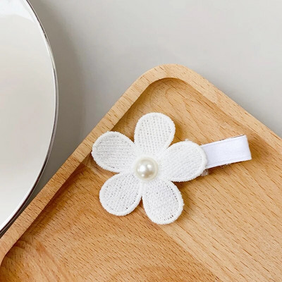 Ins Daisy Flower Juukseklambrid Beebitüdrukute Juuksenõelad Lastele Pitsid Valged Baretid Printsess Konksud Väikelaste Kevad Aksessuaarid Korea