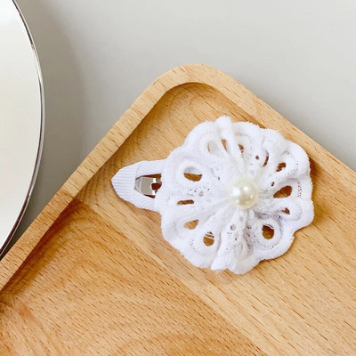 Ins Daisy Flower Juukseklambrid Beebitüdrukute Juuksenõelad Lastele Pitsid Valged Baretid Printsess Konksud Väikelaste Kevad Aksessuaarid Korea
