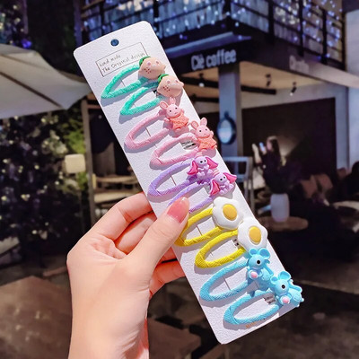 10 tk/komplekt Tüdrukutele Armsad Multifilmid Ükssarvik Vikerkaar Lilled Juukseklambrid Lastele Armsad Juuksed Kaunistus Tuuk Juuksenõel Tangid Juukseaksessuaarid