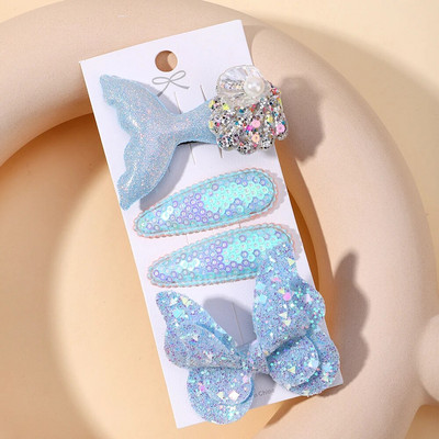 Bērnu svaigu matu sprādzes komplekts Flower Printe Sweet Butterfly matu sprādzes Bērnu BB matu sprādzieni Sprādzes Barrettes Meiteņu aksesuāri Galvassegas