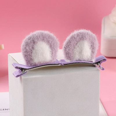 Jaunas plīša kaķu ausis matu sprādzes meitenes jaukas matu sprādzes matu aksesuāri sievietēm, saldas skapītes bērniem modes rotājumi dāvana