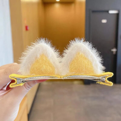 Jaunas plīša kaķu ausis matu sprādzes meitenes jaukas matu sprādzes matu aksesuāri sievietēm, saldas skapītes bērniem modes rotājumi dāvana