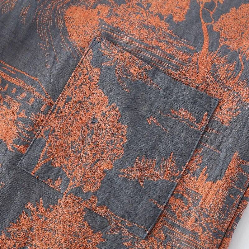 Mėlynos žalios spalvos margintas chalatas vyrams Medvilninis kimono vyriškas chalatas pavasariui ir vasarai rudeninis medvilninis ilgas stilius vyriškas kimono chalatas