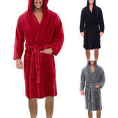 Cămașă de noapte pentru bărbați, confortabil, moale, fleece coral, halat de baie lung, cu șireturi, până la gleznă, halat de baie pentru bărbați pentru viața de zi cu zi