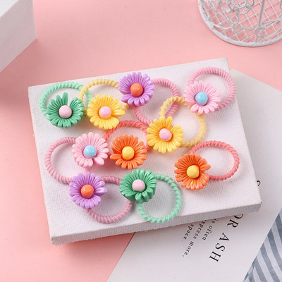 10 bucăți/set fete benzi drăguțe pentru păr, banda elastică de cauciuc, accesorii pentru păr pentru copii, animale din desene animate, bentiță, ornamente, cadou