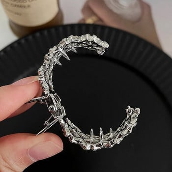 2022 New Pearl Rhinestone Hair Claws Girl High Ponytail Clip Фиксирана щипка за коса Claw Clip Advanced Sense Аксесоари за коса Шапки