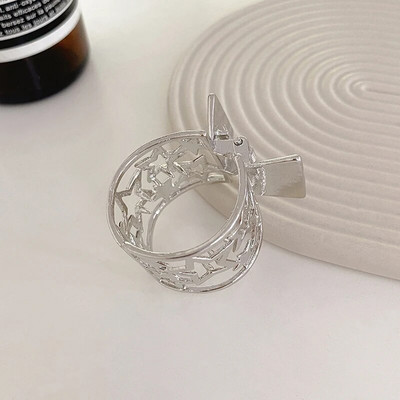 2022. gada jauns Pērļu Rhinestone Hair Claws Meitenes ar augstu zirgaste klips Fiksēta matadata Claw Clip Advanced Sense Matu aksesuāri Galvassegas