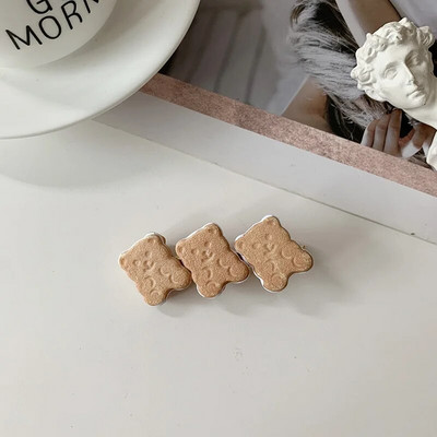 Сладки момичета щипка за коса Фиби за коса Аксесоари за коса с форма на бисквитка Детски фиби за коса анимационни ленти за коса Фиби за глава