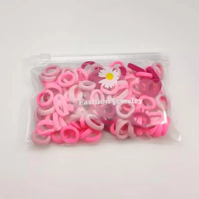 100/200/300 gab korejiešu INS stila krāsainas neilona elastīgās matu lentes zirgaste, turēt matu kaklasaites gumijas lentes Scrunchie matu aksesuāri