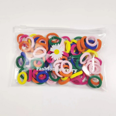 100/200/300 gab korejiešu INS stila krāsainas neilona elastīgās matu lentes zirgaste, turēt matu kaklasaites gumijas lentes Scrunchie matu aksesuāri