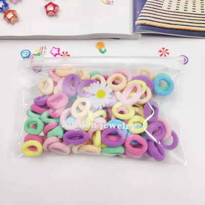 100/200/300 gab korejiešu INS stila krāsainas neilona elastīgās matu lentes zirgaste, turēt matu kaklasaites gumijas lentes Scrunchie matu aksesuāri