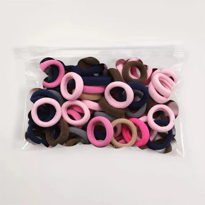 100/200/300 gab korejiešu INS stila krāsainas neilona elastīgās matu lentes zirgaste, turēt matu kaklasaites gumijas lentes Scrunchie matu aksesuāri