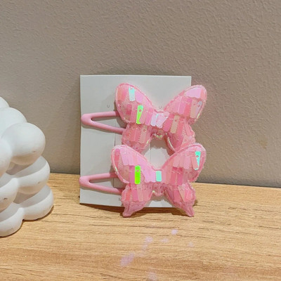 2GAB Princese Sequin Zivs svari Tauriņš Jauki Meiteņu Matadatas Bērnu Galvassegas Matu sprādzes Matu Spraudes Barrettes Matu Aksesuāri