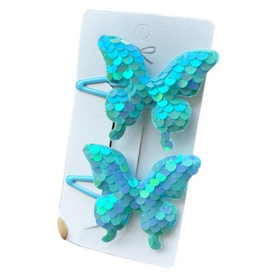 2GAB Princese Sequin Zivs svari Tauriņš Jauki Meiteņu Matadatas Bērnu Galvassegas Matu sprādzes Matu Spraudes Barrettes Matu Aksesuāri