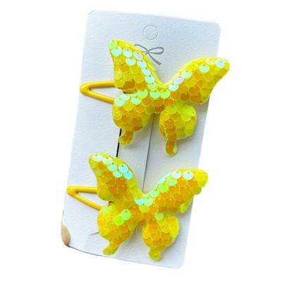 2GAB Princese Sequin Zivs svari Tauriņš Jauki Meiteņu Matadatas Bērnu Galvassegas Matu sprādzes Matu Spraudes Barrettes Matu Aksesuāri