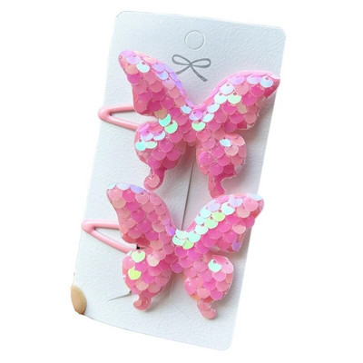 2GAB Princese Sequin Zivs svari Tauriņš Jauki Meiteņu Matadatas Bērnu Galvassegas Matu sprādzes Matu Spraudes Barrettes Matu Aksesuāri