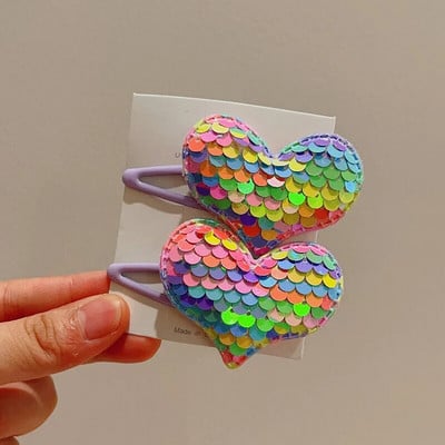 2GAB Princese Sequin Zivs svari Tauriņš Jauki Meiteņu Matadatas Bērnu Galvassegas Matu sprādzes Matu Spraudes Barrettes Matu Aksesuāri