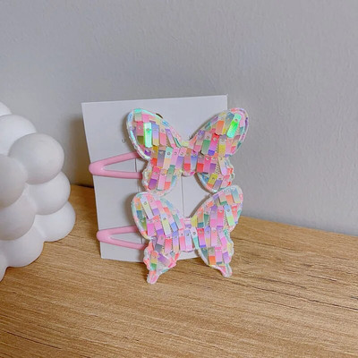 2GAB Princese Sequin Zivs svari Tauriņš Jauki Meiteņu Matadatas Bērnu Galvassegas Matu sprādzes Matu Spraudes Barrettes Matu Aksesuāri