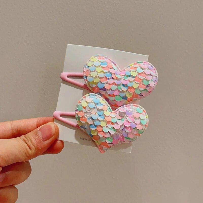 2 TK uus armas printsess ketendav süda, tüdrukud, juuksenõelad, laste peakatted, juukseklambrid, juukseklambrid, juuste aksessuaarid