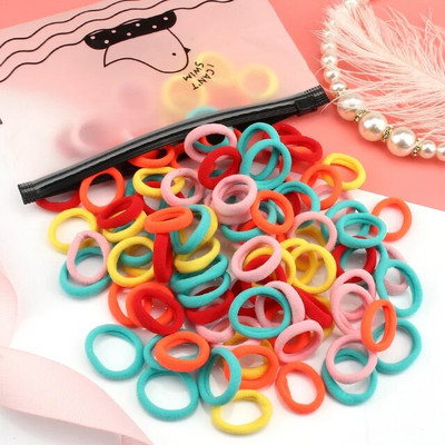 50/100 tk/komplekt Tüdrukute elastsed juuksepaelad Värvilised nailonist väikesed kummipaelad Laste hobusesabahoidja Juukselipsud Lastele Juuste aksessuaarid