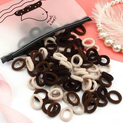 50/100 tk/komplekt Tüdrukute elastsed juuksepaelad Värvilised nailonist väikesed kummipaelad Laste hobusesabahoidja Juukselipsud Lastele Juuste aksessuaarid