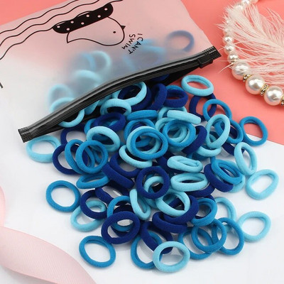 50/100 tk/komplekt Tüdrukute elastsed juuksepaelad Värvilised nailonist väikesed kummipaelad Laste hobusesabahoidja Juukselipsud Lastele Juuste aksessuaarid