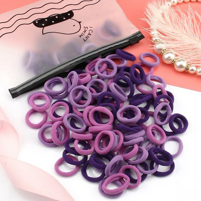 50/100 tk/komplekt Tüdrukute elastsed juuksepaelad Värvilised nailonist väikesed kummipaelad Laste hobusesabahoidja Juukselipsud Lastele Juuste aksessuaarid