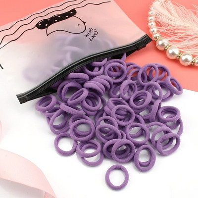 50/100 tk/komplekt Tüdrukute elastsed juuksepaelad Värvilised nailonist väikesed kummipaelad Laste hobusesabahoidja Juukselipsud Lastele Juuste aksessuaarid