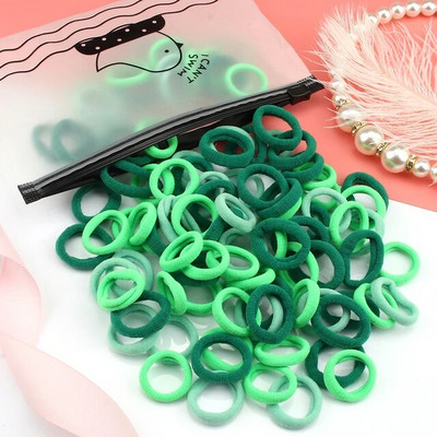 50/100 tk/komplekt Tüdrukute elastsed juuksepaelad Värvilised nailonist väikesed kummipaelad Laste hobusesabahoidja Juukselipsud Lastele Juuste aksessuaarid