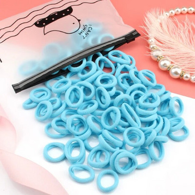 50/100 tk/komplekt Tüdrukute elastsed juuksepaelad Värvilised nailonist väikesed kummipaelad Laste hobusesabahoidja Juukselipsud Lastele Juuste aksessuaarid