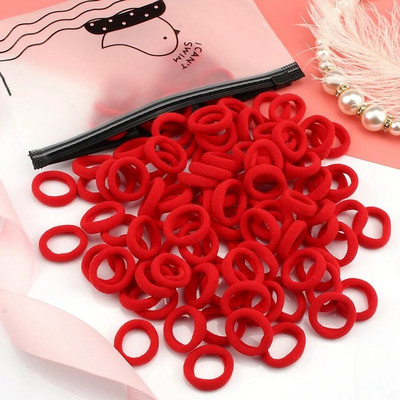 50/100 tk/komplekt Tüdrukute elastsed juuksepaelad Värvilised nailonist väikesed kummipaelad Laste hobusesabahoidja Juukselipsud Lastele Juuste aksessuaarid