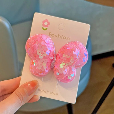 1 gab. Jauns jauks vizulis tauriņš meitenēm bērniem zirgaste elastīgās matu lentes bērniem matu saites Princeses matu aksesuāri mazuļu galvassegas