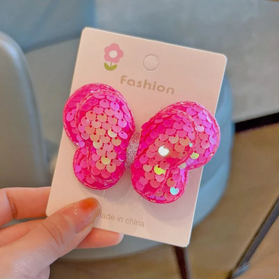 1 gab. Jauns jauks vizulis tauriņš meitenēm bērniem zirgaste elastīgās matu lentes bērniem matu saites Princeses matu aksesuāri mazuļu galvassegas