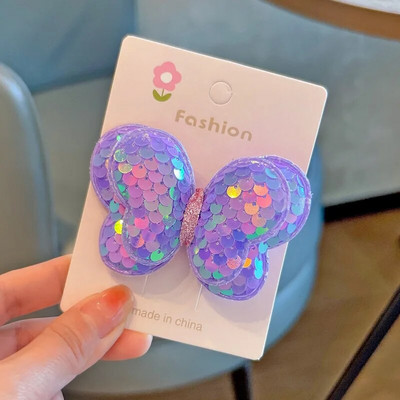 1 gab. Jauns jauks vizulis tauriņš meitenēm bērniem zirgaste elastīgās matu lentes bērniem matu saites Princeses matu aksesuāri mazuļu galvassegas