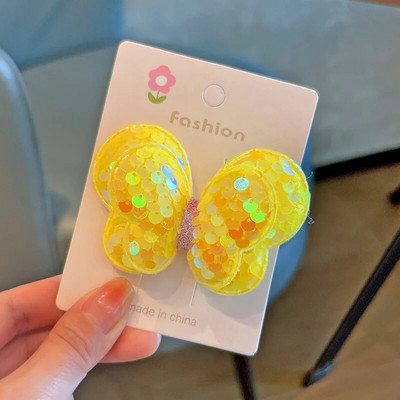 1 gab. Jauns jauks vizulis tauriņš meitenēm bērniem zirgaste elastīgās matu lentes bērniem matu saites Princeses matu aksesuāri mazuļu galvassegas